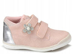 AC Girls' Light Pink Sneakers with Silver Flower | 194/23-P