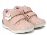 AC Girls' Light Pink Sneakers with Silver Flower | 194/23-P