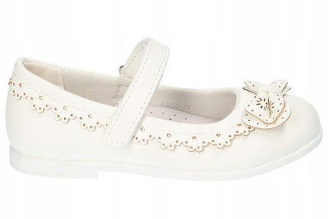 AC Girls' White Flats | 327/22-W