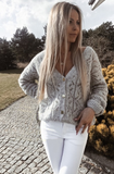Beige Knitted Sweater | INEZ