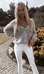 Beige Knitted Sweater | INEZ