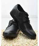Boys' Elegant Black Eco-Leather Oxfords | AB125C-16