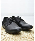 Boys' Elegant Black Eco-Leather Oxfords | AB125C-16