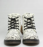 Wojtyłko Girls' White Printed Insulated Ankle Boots | 5Z23025B