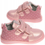 Girls' Pink Sneakers with Butterflies | P549PINK