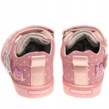 Girls' Pink Sneakers with Butterflies | P549PINK