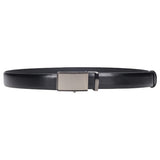 Wojas Black Leather Belt with Stainless Steel Plaque Buckle | 797451