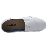 Niki Light Gray Slip On Canvas Sneakers | 7TE1756I