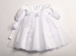 Baby Girl Formal Baptism Set with White Headband | IZ-04