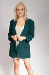 Italian Style Dark Green Blazer | HAL-110