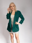 Italian Style Dark Green Blazer | HAL-110