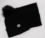 Kids Insulated Winter Hat with Pompon and Tube Scarf Set 4-12 years | 0765BE