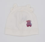 Newborn Beanie with Bow Ears and Bear Patch -0-12 months| HAL-236