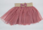 White Short Sleeve Bodysuit and Tutu Set with Princess Print | HAL-218