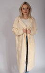 Cream Straight Cut Alpaca Coat | B21105-1-11-EC