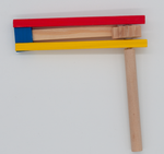 Colorful Wooden Instrument and Toy - Kołatka | 123D