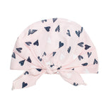 Light Pink Short Beanie with Tie Knot - 6-12 years | 38/055-LP