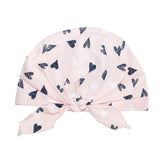 Light Pink Short Beanie with Tie Knot - 5 years | 38/055-LP