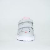 AC Toddler Girl Gray Sneakers with Rainbow Print | 735/21-G