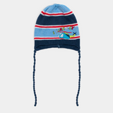 Dark Blue Beanie with Helicopter Print 1-3 Years | 36/042-DB