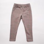 Girls' Gray Plaid Pants | MIK-12