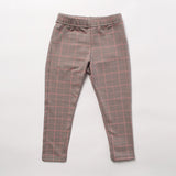 Girls' Gray Plaid Pants | MIK-12
