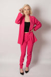 Fuchsia Italian Blazer and Pants Set | 8AB1601-FUS