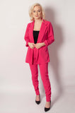 Fuchsia Italian Blazer and Pants Set | 8AB1601-FUS