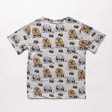 MIMI Boys' Light Gray Graphic T-shirt | S-126