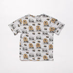 MIMI Boys' Light Gray Graphic T-shirt | S-126