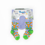 Girls' Purple Printed Tights | RA-05-PUF