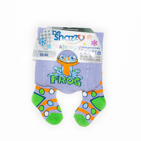 Girls' Purple Printed Tights | RA-05-PUF