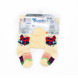 Girls' Yellow Printed Tights | RA-05-YL
