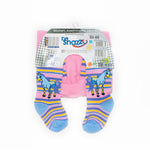 Girls' Dark Pink Printed Tights | RA-05-DPU