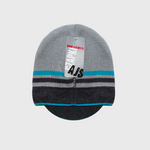 Gray Printed Beanie with Visor, 1.5-4 years | 36/067-G