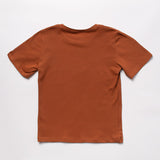 MIMI Boys' Brown Printed T-shirt | S-122