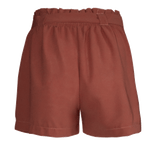 Women's Brick Red Shorts with Belt | 28031-DR