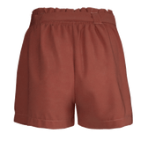 Women's Brick Red Shorts with Belt | 28031-DR