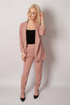 Dusty Pink Italian Blazer and Pants Set | 8AB1601-PP
