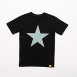 MIMI Boys' Black T-shirt with Star Print | S-124