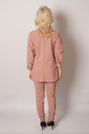 Dusty Pink Italian Blazer and Pants Set | 8AB1601-PP