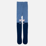 YO! Dark Blue Printed Tights with ABS | RAB-0005G-1-DB / 4-5 years