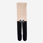 YO! Beige and Black Patterned Tights  | RAB-0003G-BB / 4-5 years