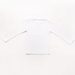 Boys' White Long-sleeved Shirt with Donald Duck Print | MIK-04