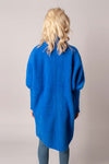 Classic Royal Blue Alpaca Coat | W-102