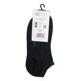 Segreti Black Cotton No-show Socks | SR-01