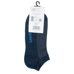 Segreti Dark Blue Cotton No-show Socks | SR-04