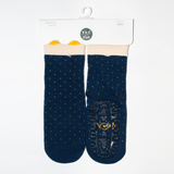 Dark Blue YO! Girl's Socks with ABS | SKA-0065G-DB