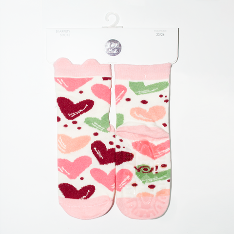 Cream YO! Girl's Socks with ABS | SKA-0065G-CR