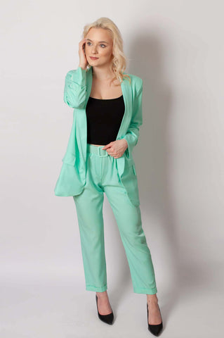 Italian-style Mint Blazer and Pants Set | 43D1920